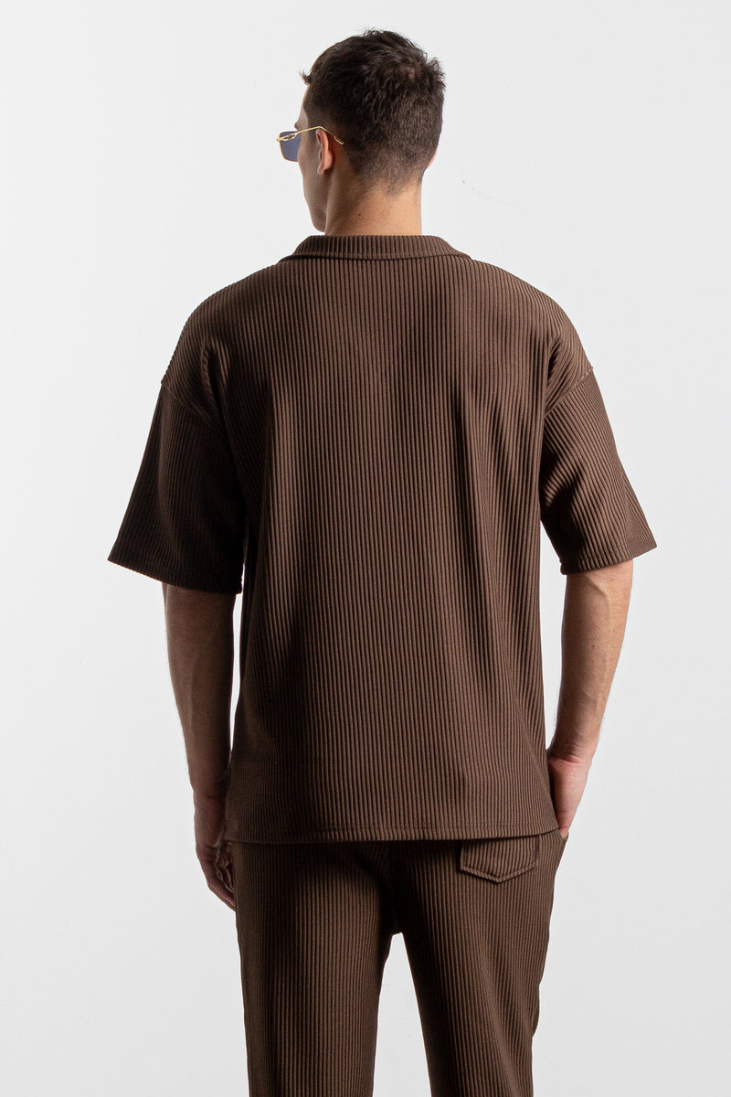 RIBBED OVERSIZED SHIRT