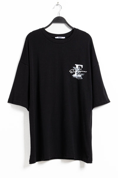 CONTRAST PRINT T-SHIRT