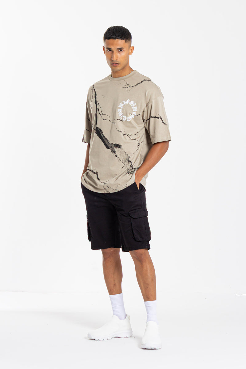 CONTRAST PRINTED T-SHIRT
