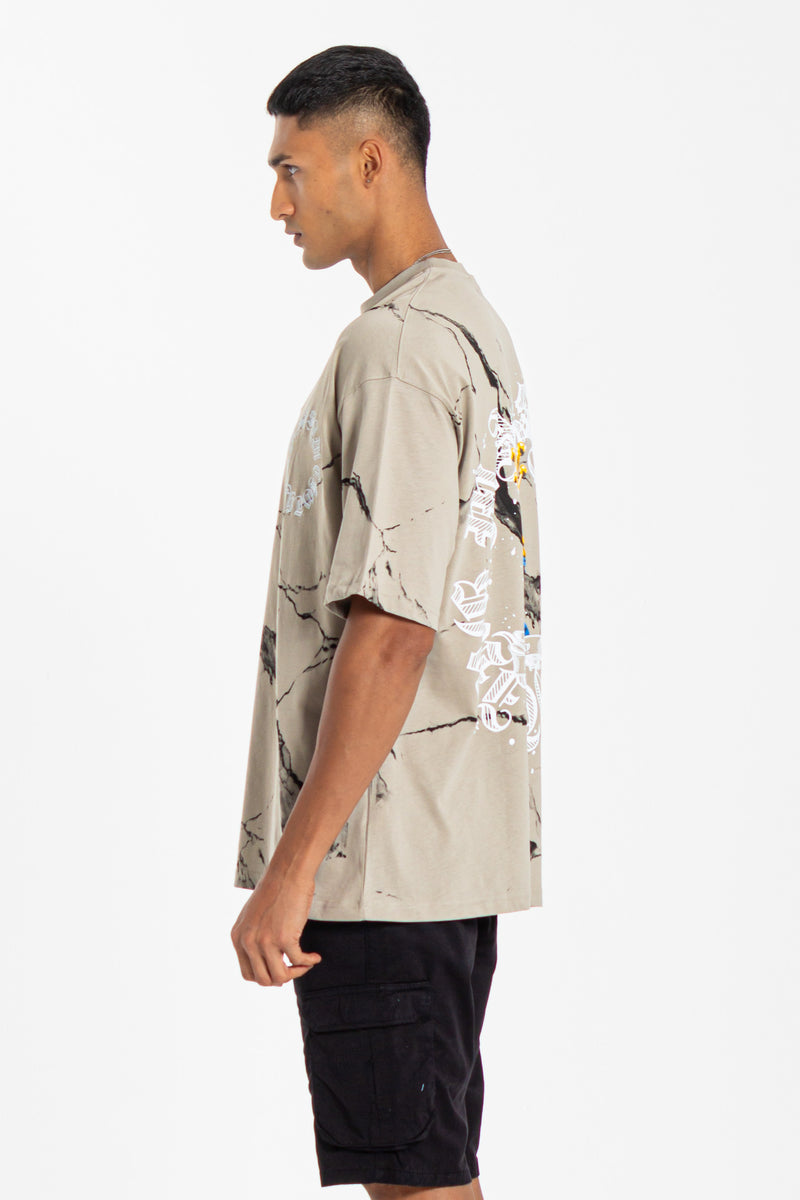 CONTRAST PRINTED T-SHIRT
