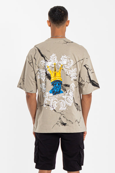 CONTRAST PRINTED T-SHIRT