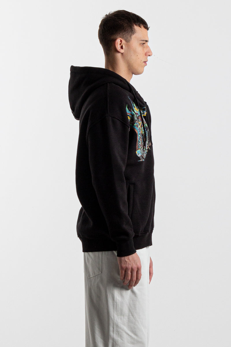 EMBROIDERED OVERSIZED HOODIE JACKET