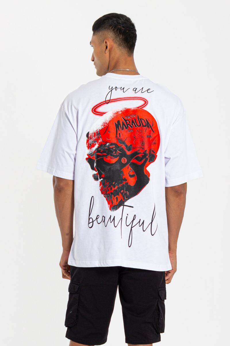CONTRAST PRINTED T-SHIRT
