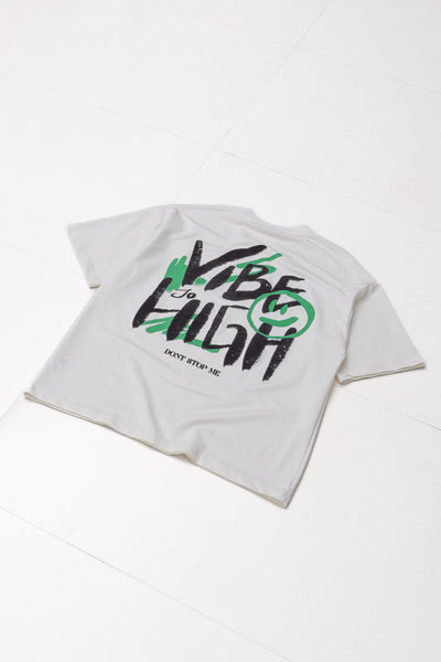 CONTRAST SLOGAN PRINT T-SHIRT