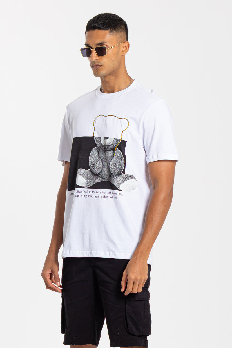 T-SHIRT WITH EMBROIDERED PRINT