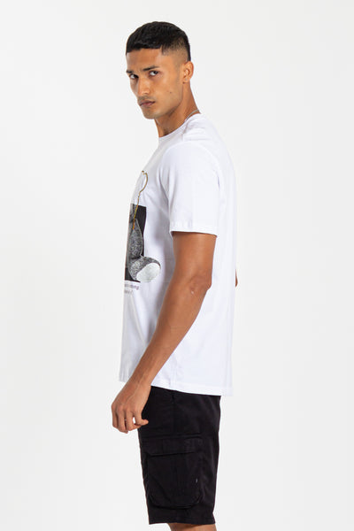 T-SHIRT WITH EMBROIDERED PRINT