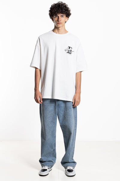 CONTRAST PRINT T-SHIRT