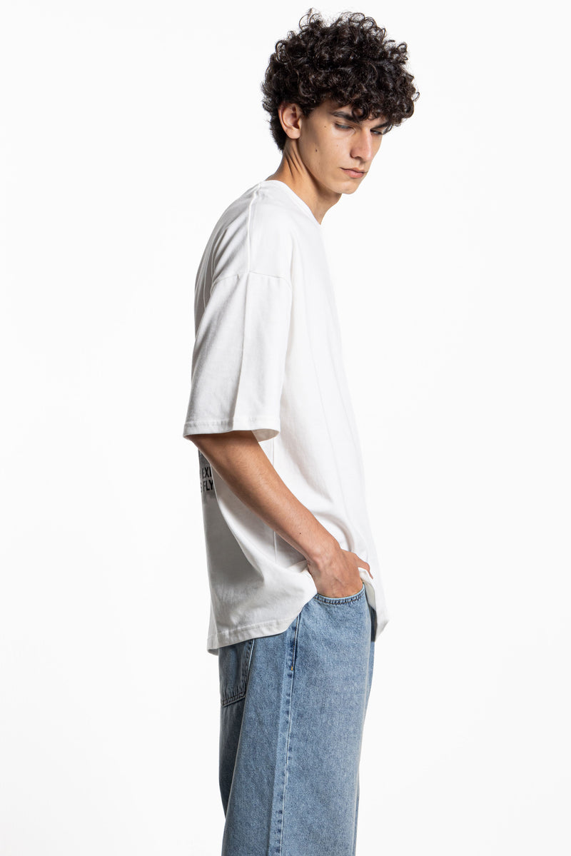 CONTRAST PRINT T-SHIRT
