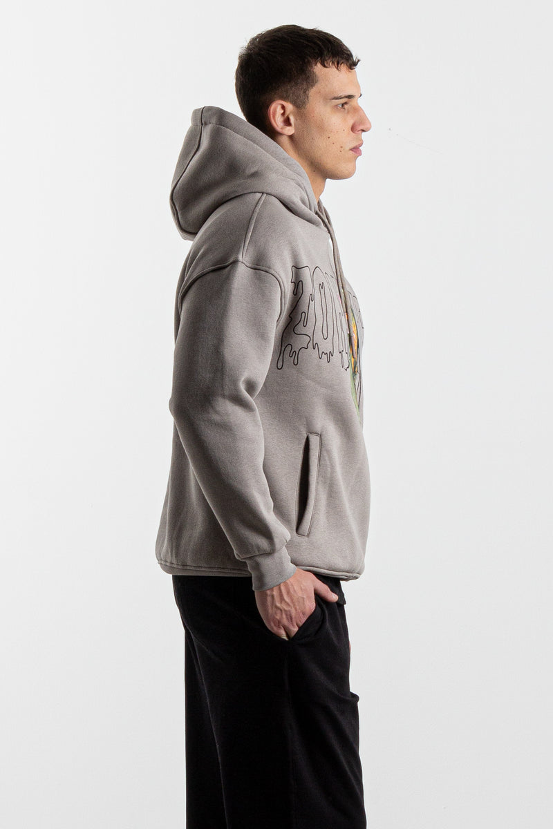 OVERSIZED HOODIE WITH DETAILED PRINT