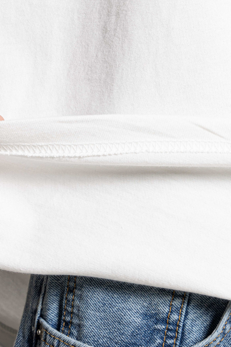 CONTRAST PRINT T-SHIRT