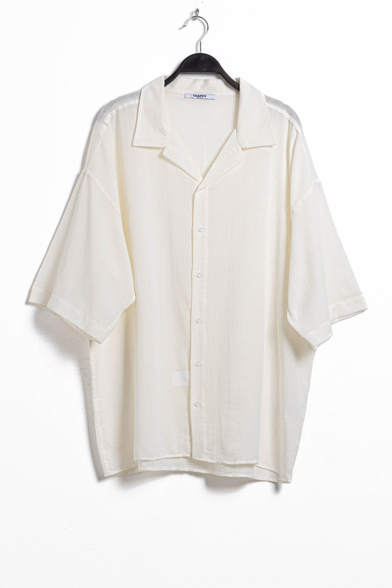 LINEN BLEND OVERSIZED SHIRT