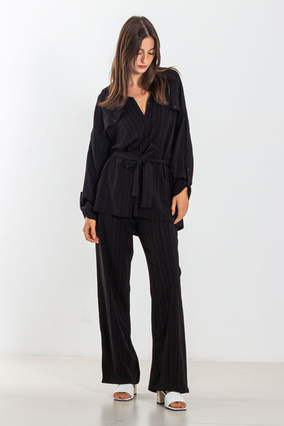 TEXTURED SHIRT SET