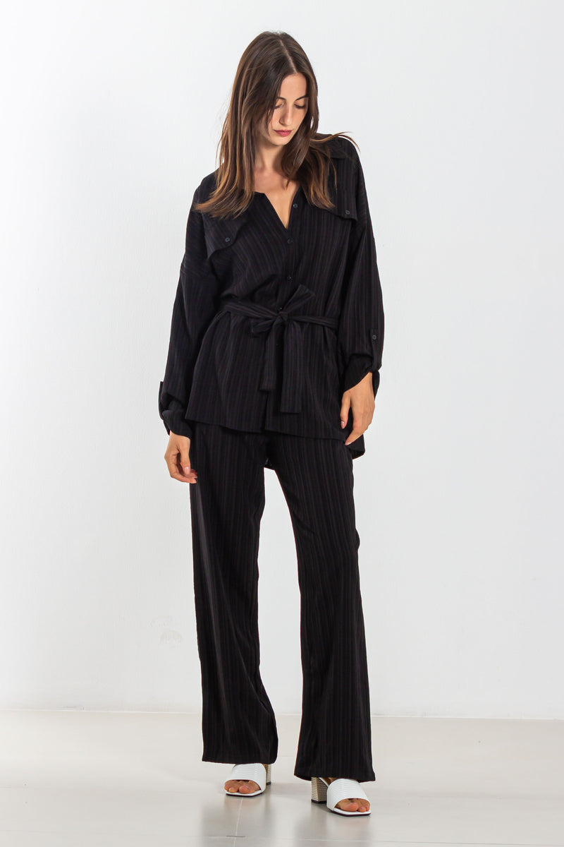 TEXTURED SHIRT SET