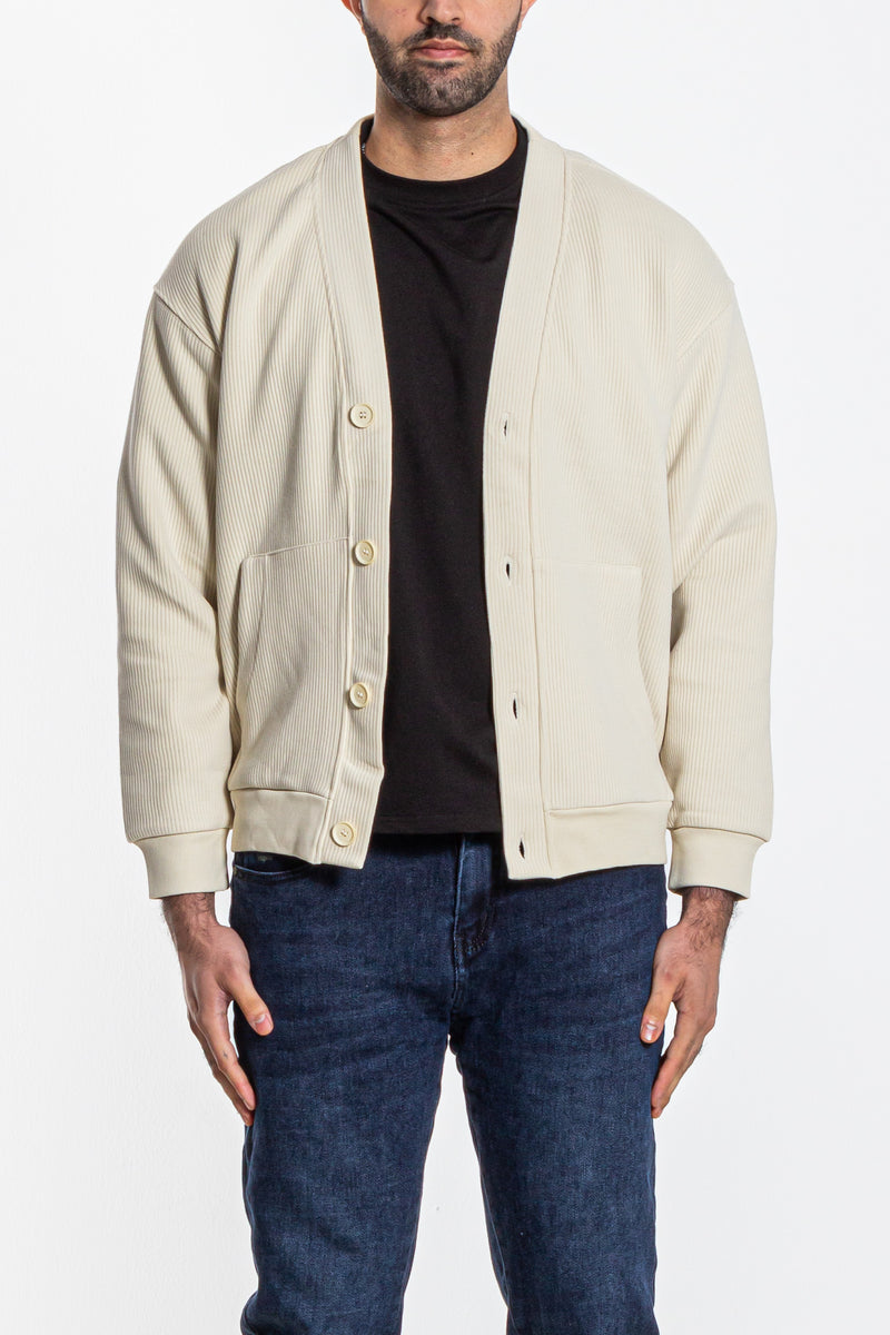 TEXTURED CARDIGAN
