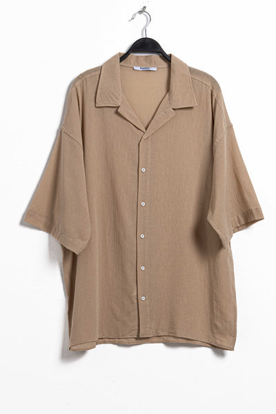 LINEN BLEND OVERSIZED SHIRT