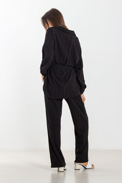TEXTURED SHIRT SET