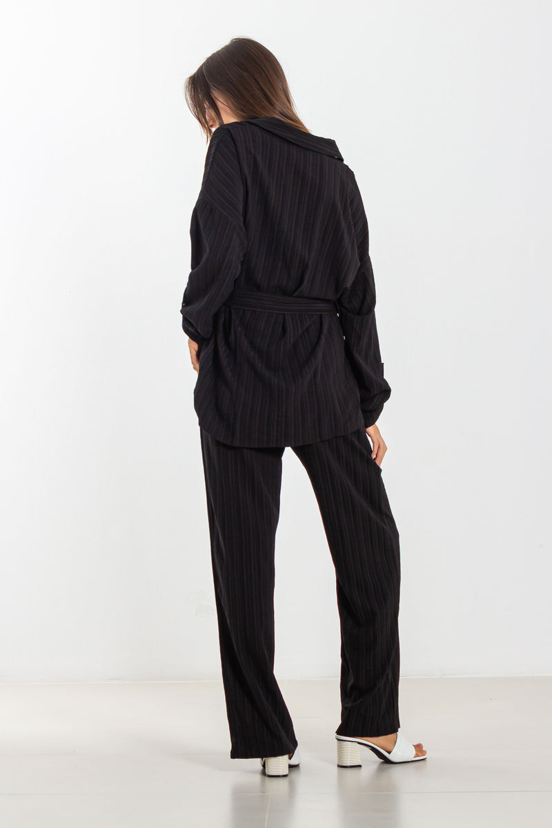 TEXTURED SHIRT SET
