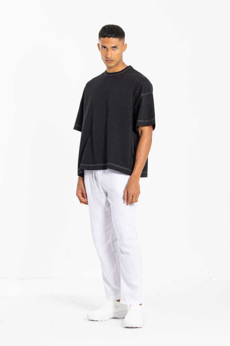 SWEATSHIRT WITH CONTRAST STITCH