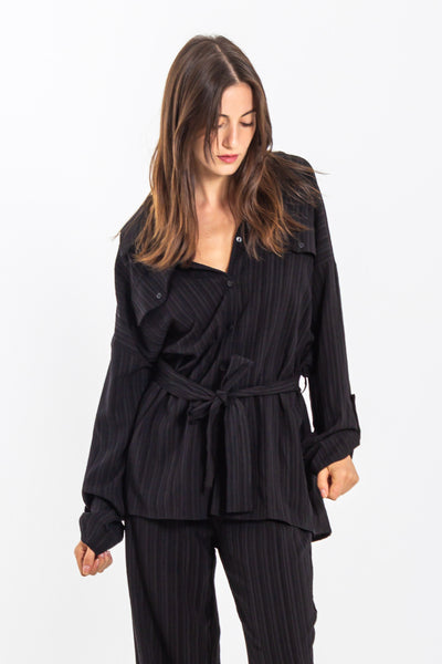 TEXTURED SHIRT SET