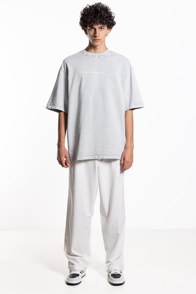 CONTRAST PRINT TERRY T-SHIRT