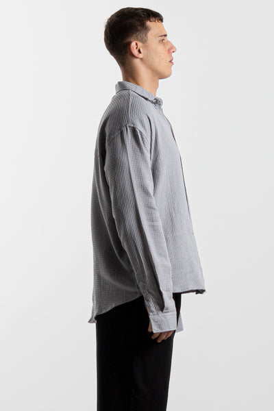 OVERSIZED LINEN BLEND SHIRT