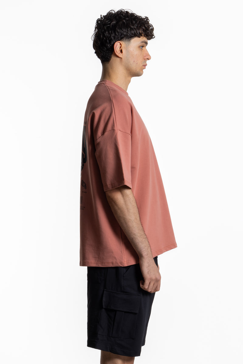 CONTRAST PRINT T-SHIRT
