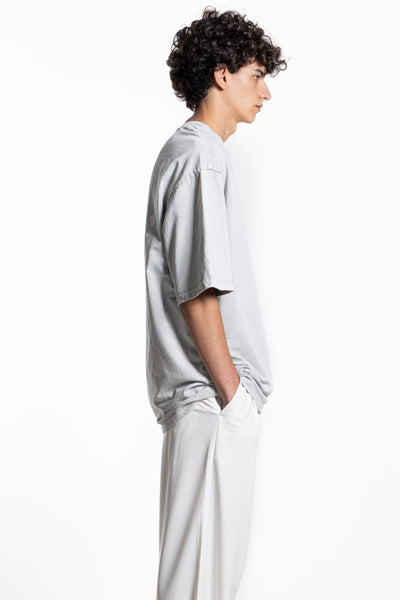 CONTRAST PRINT TERRY T-SHIRT