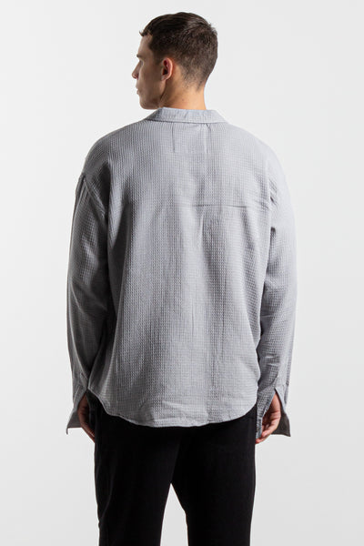 OVERSIZED LINEN BLEND SHIRT