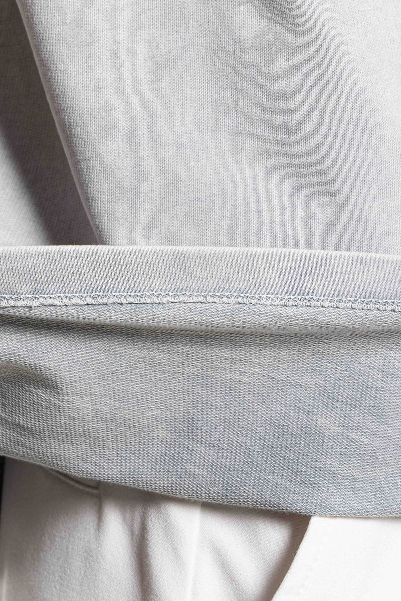 CONTRAST PRINT TERRY T-SHIRT