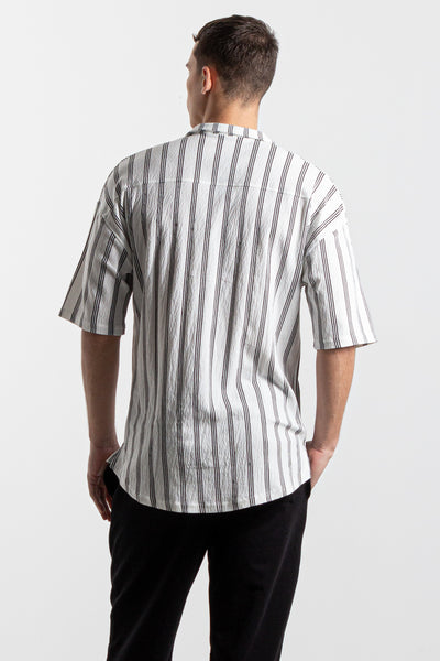 CONTRAST STRIPED SHIRT