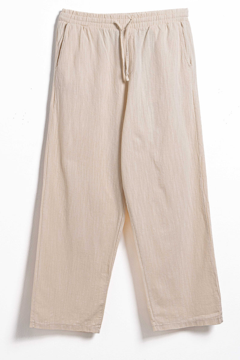 STRAIGHT FIT SOFT JOGGER WAIST TROUSERS