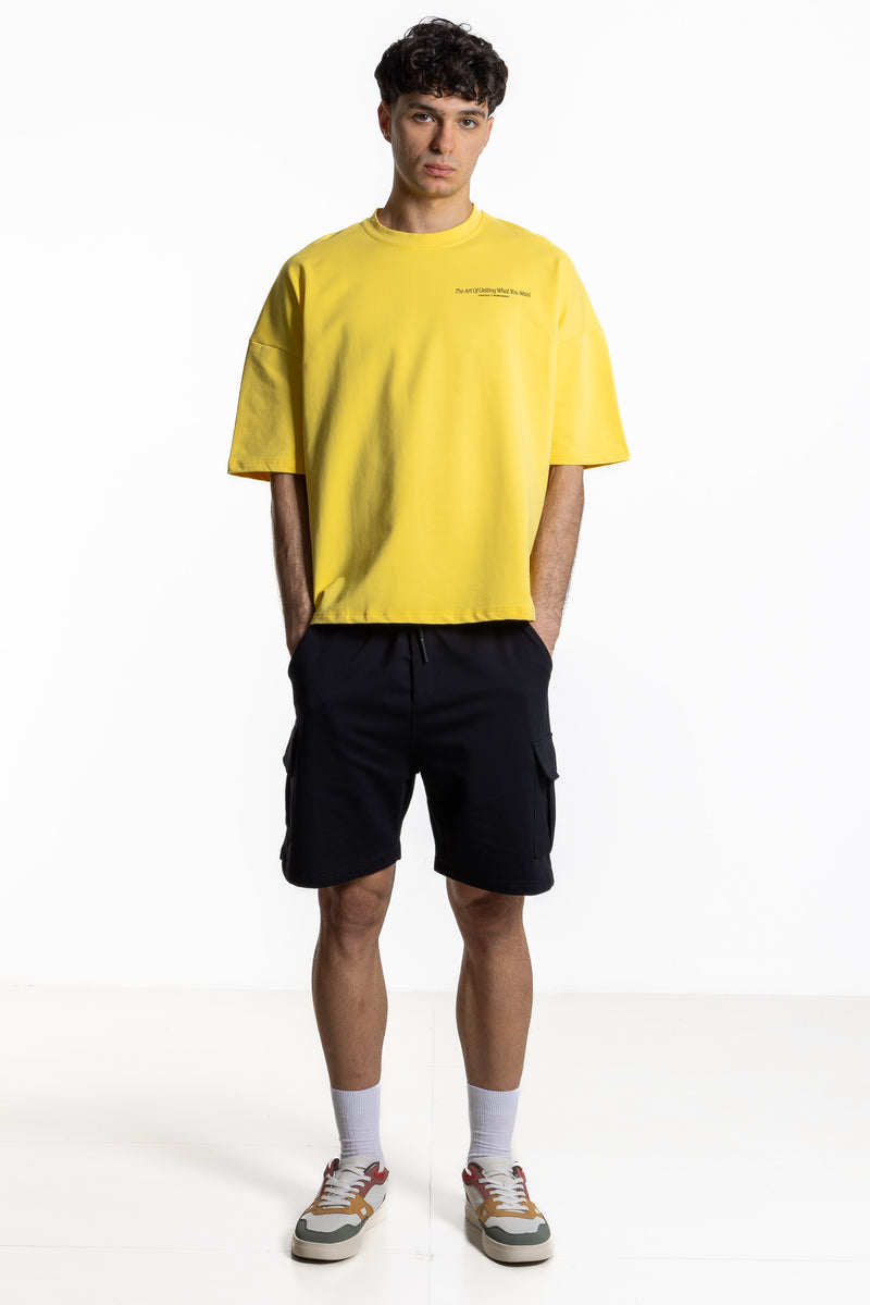 CONTRAST PRINTED T-SHIRT