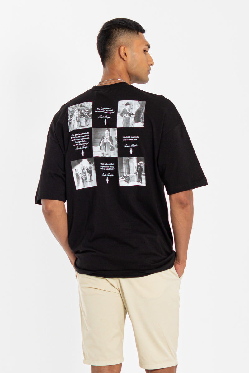 CONTRAST PRINTED T-SHIRT