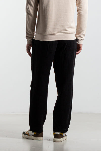 STRAIGHT FIT JOGGER WAIST TROUSERS