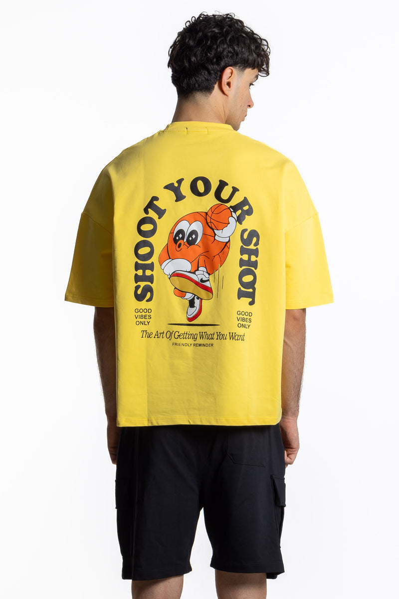 CONTRAST PRINTED T-SHIRT