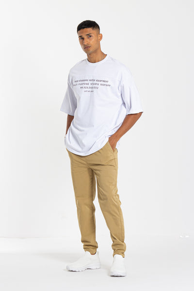 SHIRT WITH CONTRAST SLOGAN