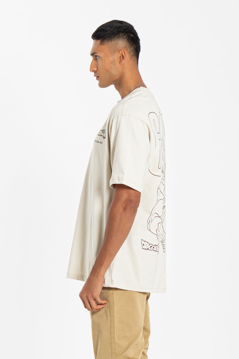 DRAGONBALL Z CONTRAST PRINTED T-SHIRT