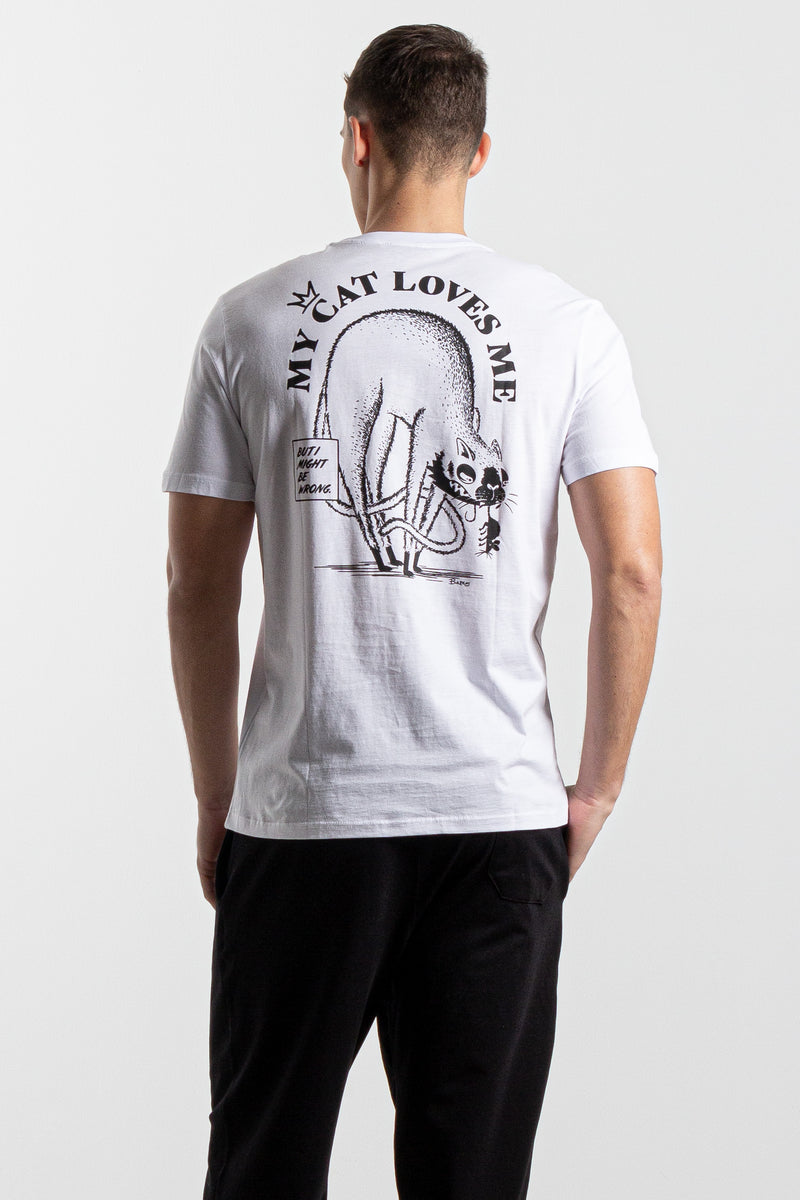 T-SHIRT WITH CONTRAST PRINT