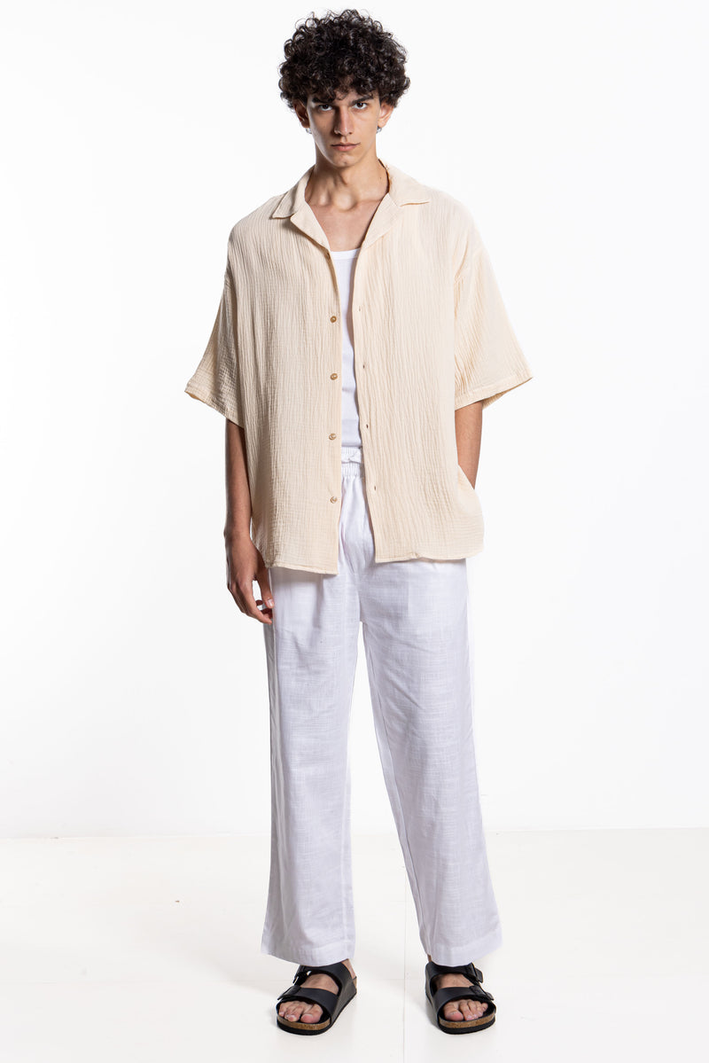 CREESE-EFFECT SHIRT