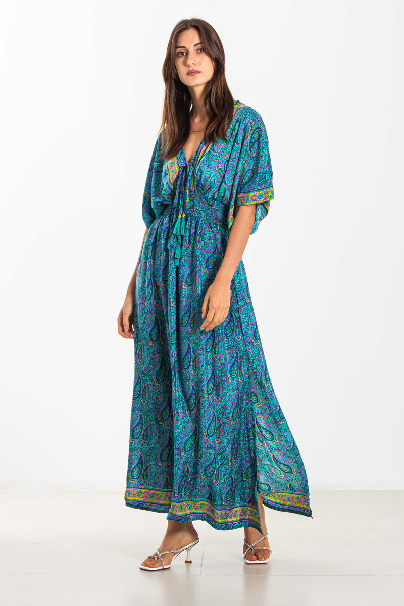 PRINTED MIDI DRESS