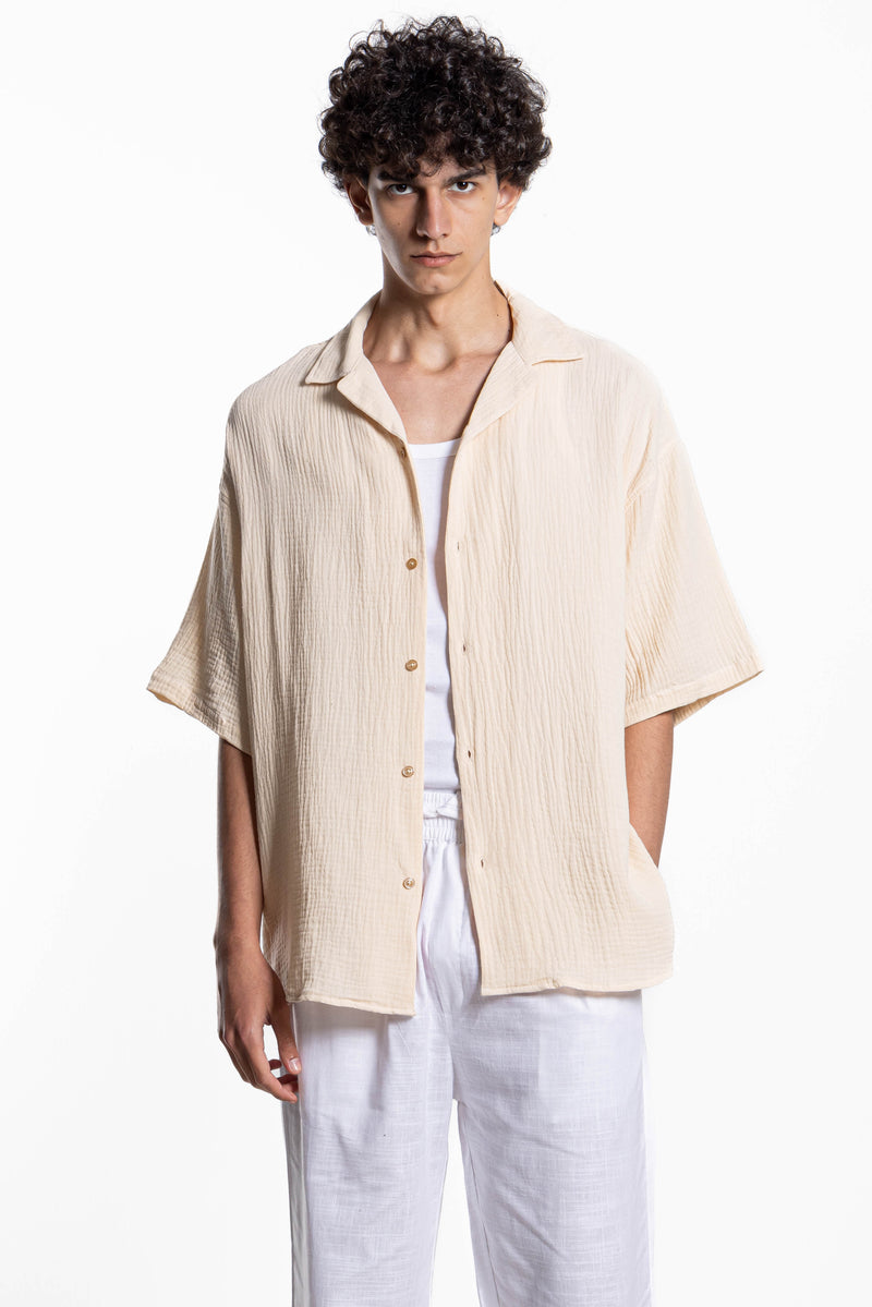 CREESE-EFFECT SHIRT