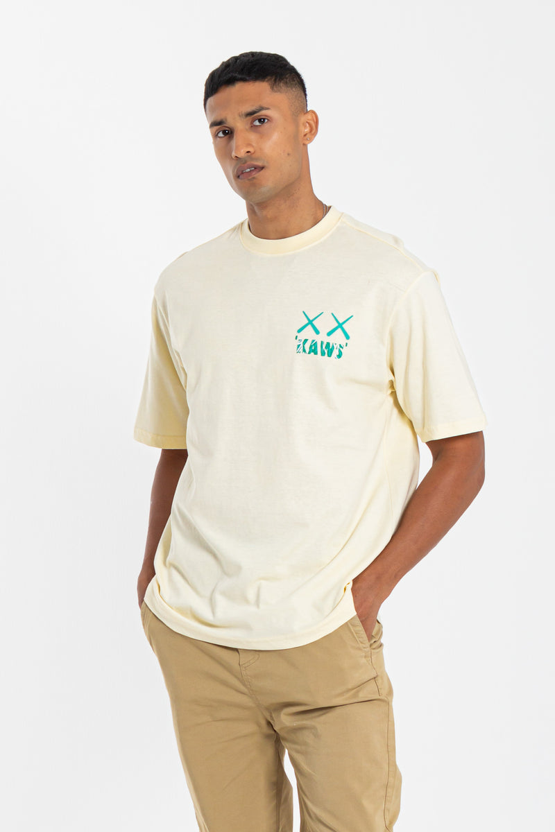 CONTRAST PRINTED T-SHIRT