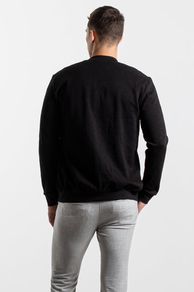 LIGHTWEIGHT KNIT BOMBER JACKET