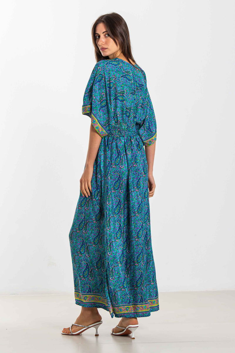 PRINTED MIDI DRESS