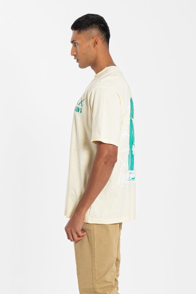 CONTRAST PRINTED T-SHIRT