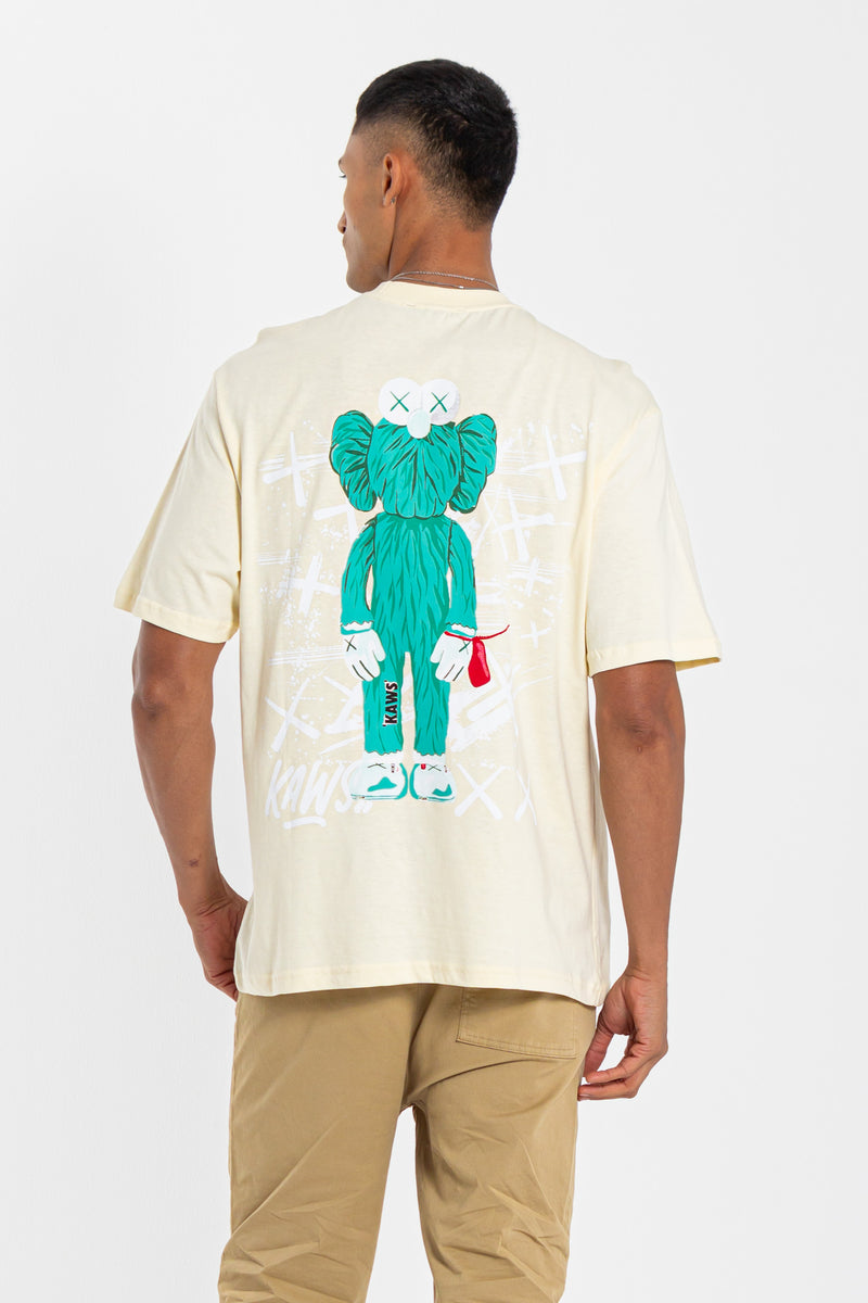 CONTRAST PRINTED T-SHIRT