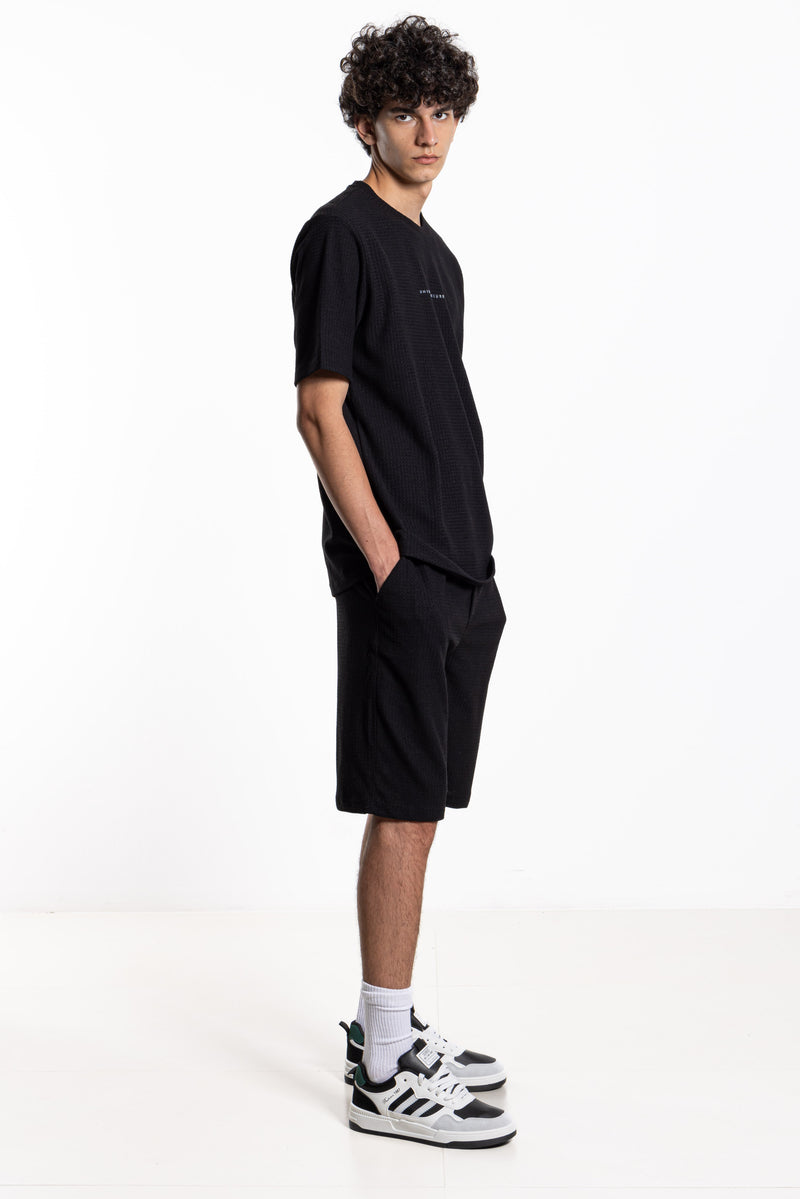 TEXTURED T-SHIRT SET