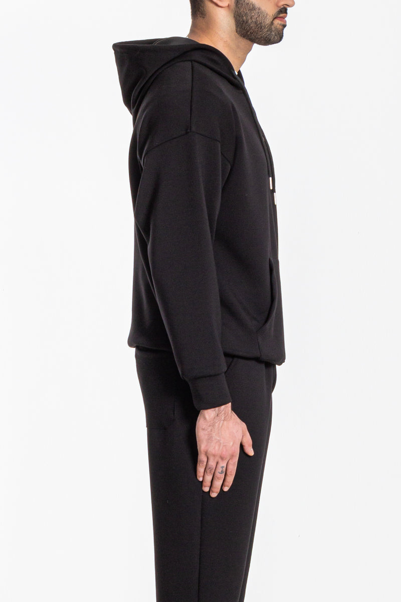 SOFT TOUCH CONTRAST SLOGAN HOODIE