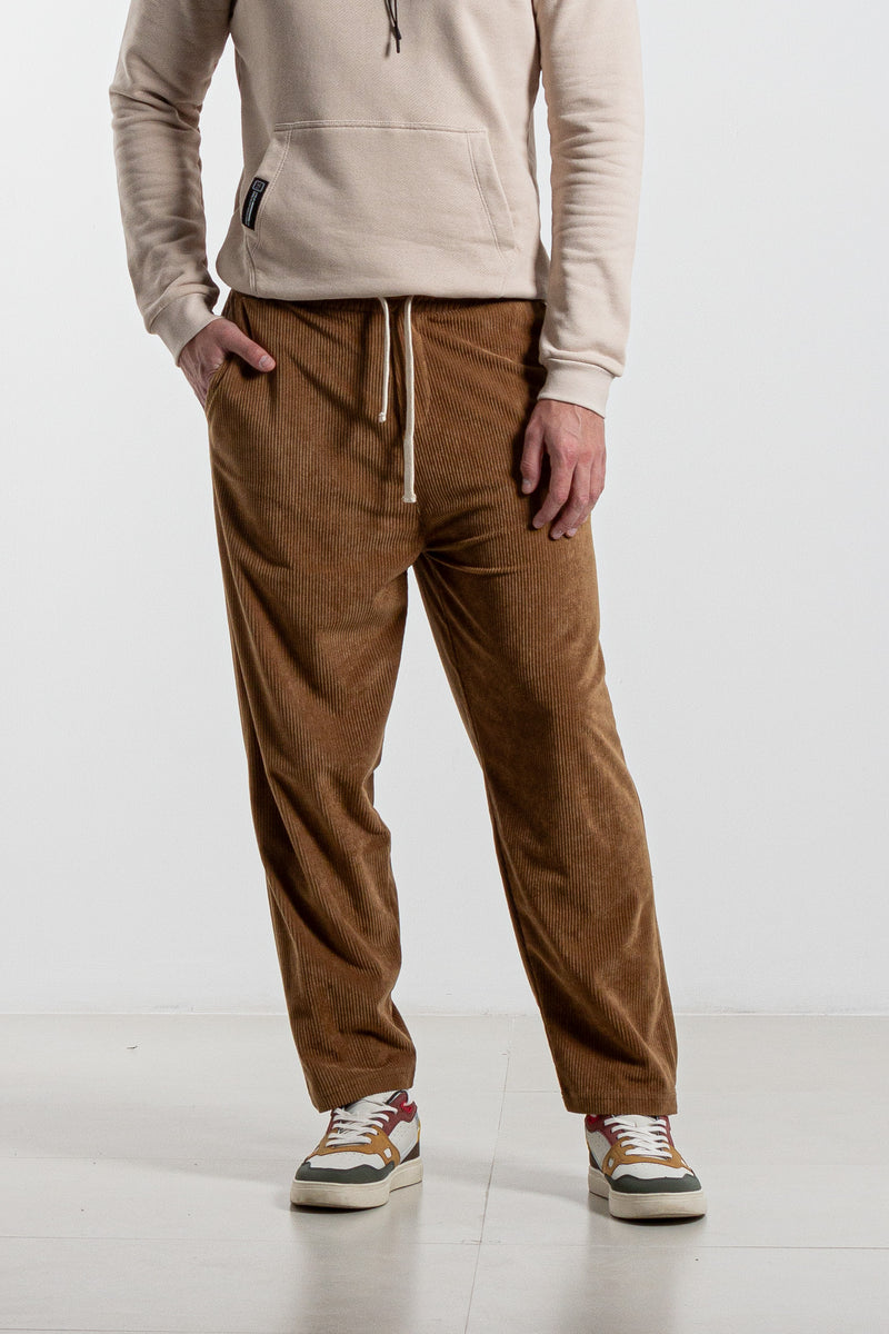 CORDUROY TROUSERS WITH JOGGER WAIST