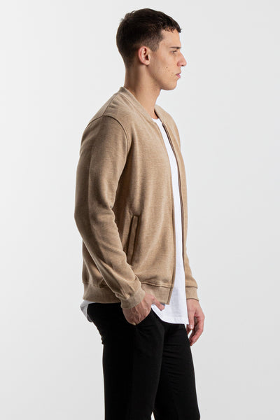 FAUX SUEDE BOMBER JACKET